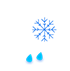 Neige et pluie