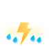 Orage et pluie