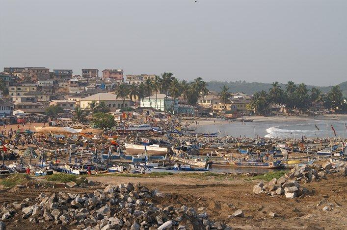 Vue de la capitale du Ghana : Accra